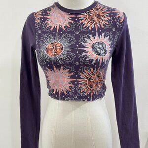 Reclaimed Vintage Purple Indie Pattern Shirt